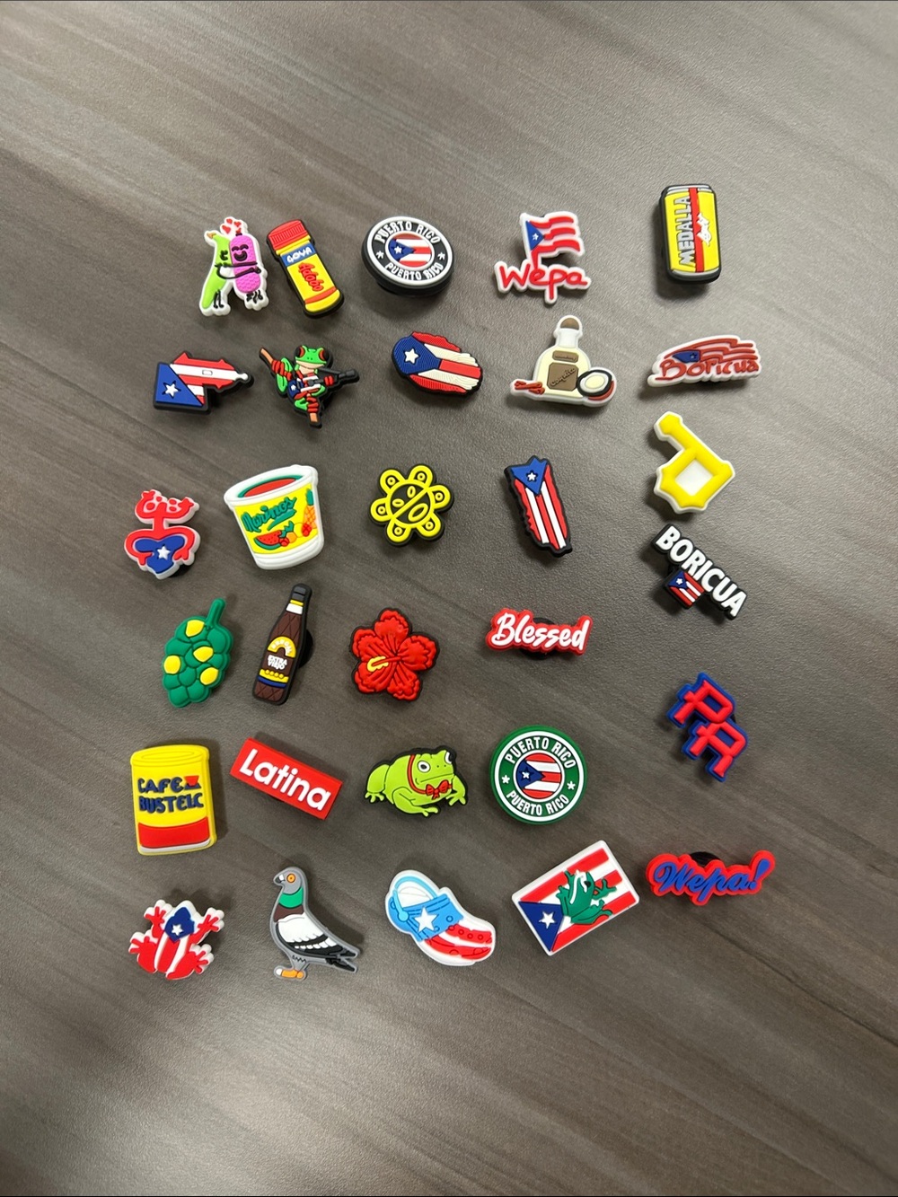 30 Puerto Rico Themed croc charms